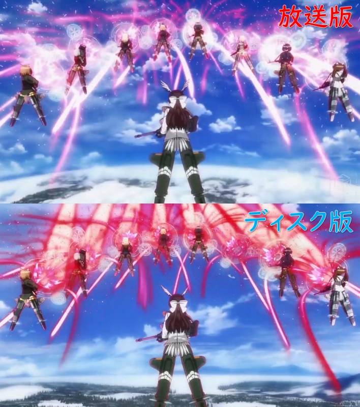 シールドで守るブレイブウィッチーズ