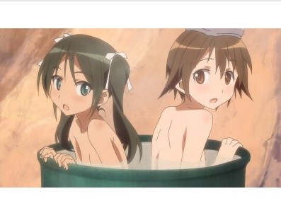 芳佳とルッキーニのお風呂ジグソーパズル