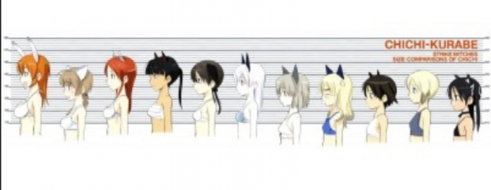 ストライクウィッチーズの乳比べジグソーパズル