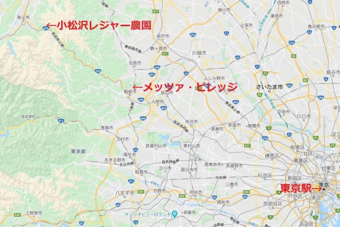 バスツアー地図