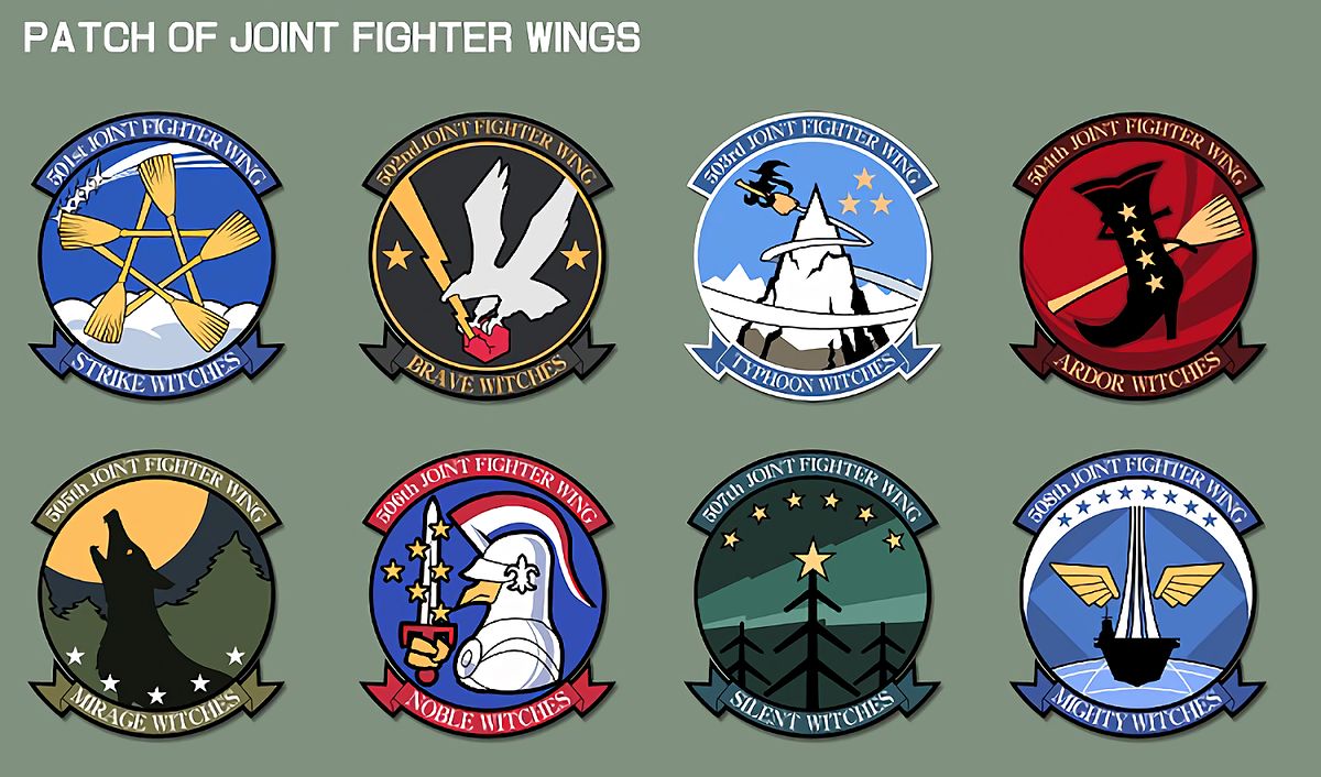 各統合戦闘航空団 部隊章