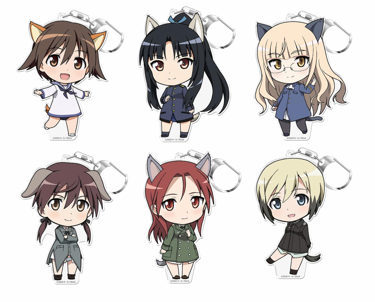 【新グッズ】カーテン魂とアズマートからストライクウィッチーズの新グッズが登場！　新しいデフォルメイラストを用いたグッズもあり！