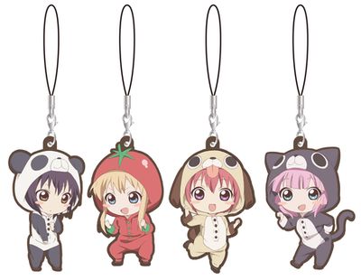 ゆるゆりごらく部ぱじゃまラバーストラップセット