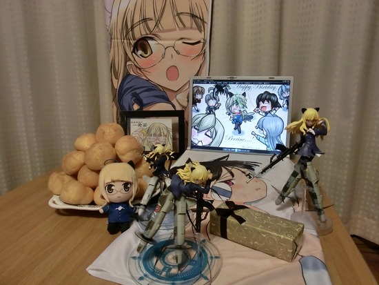 ペリーヌの誕生日シュークリーム