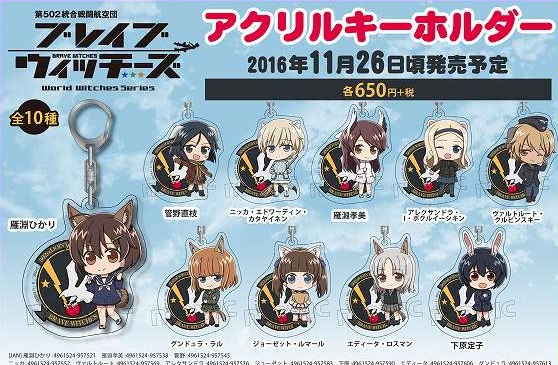 ブレイブウィッチーズ アクリルキーホルダー